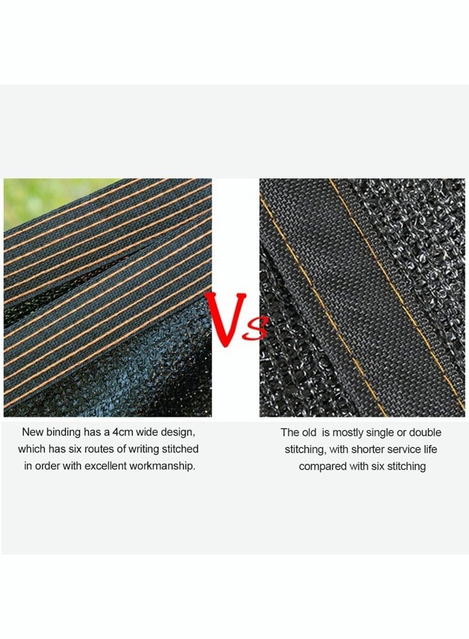 Generic Black Shade Cloth Durable Mesh Tarp with Grommets Resistant Garden Sun Shade Netting Shading Antifreezing for Pergola Greenhouse Plants Growing Chicken Coop - Image 4