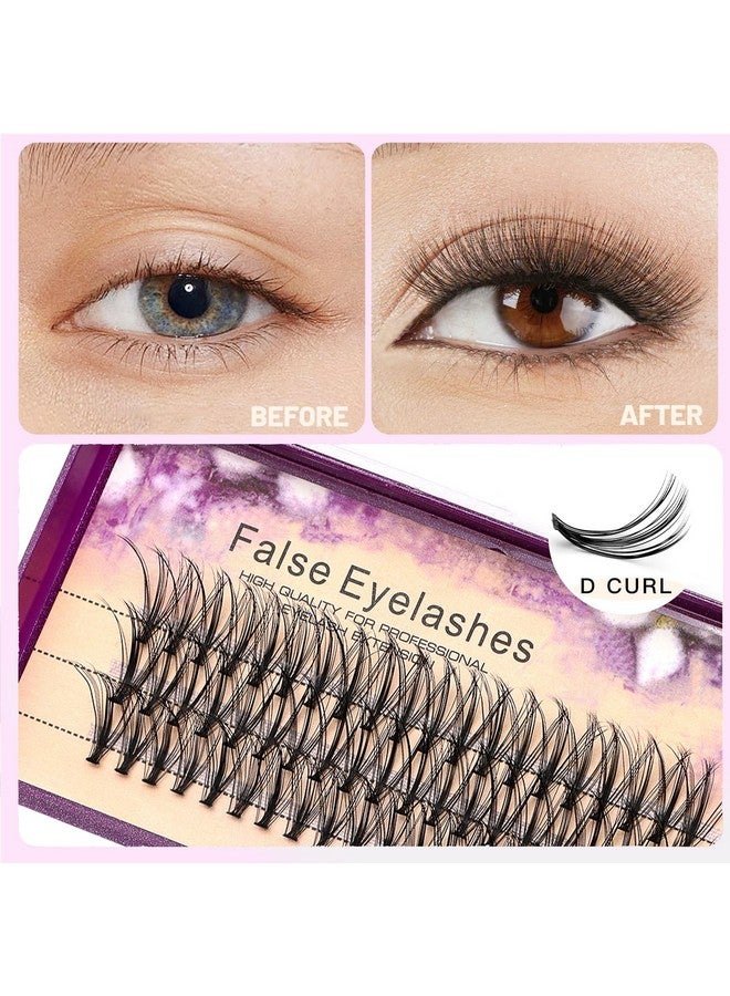 Dedila 8-20MM to Choose Professional Makeup Individual Cluster Eye Lashes 20 Root 0.07C Curl Grafting Mink Fake False Eyelashes Extension Beauty Tools (14mm) - Image 3