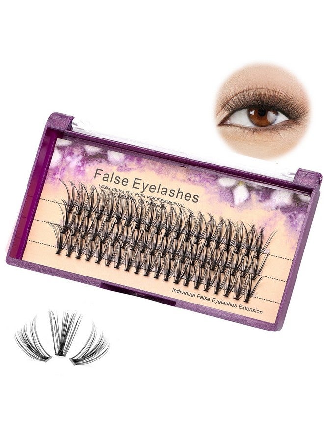 Dedila 8-20MM to Choose Professional Makeup Individual Cluster Eye Lashes 20 Root 0.07C Curl Grafting Mink Fake False Eyelashes Extension Beauty Tools (14mm) - Image 1