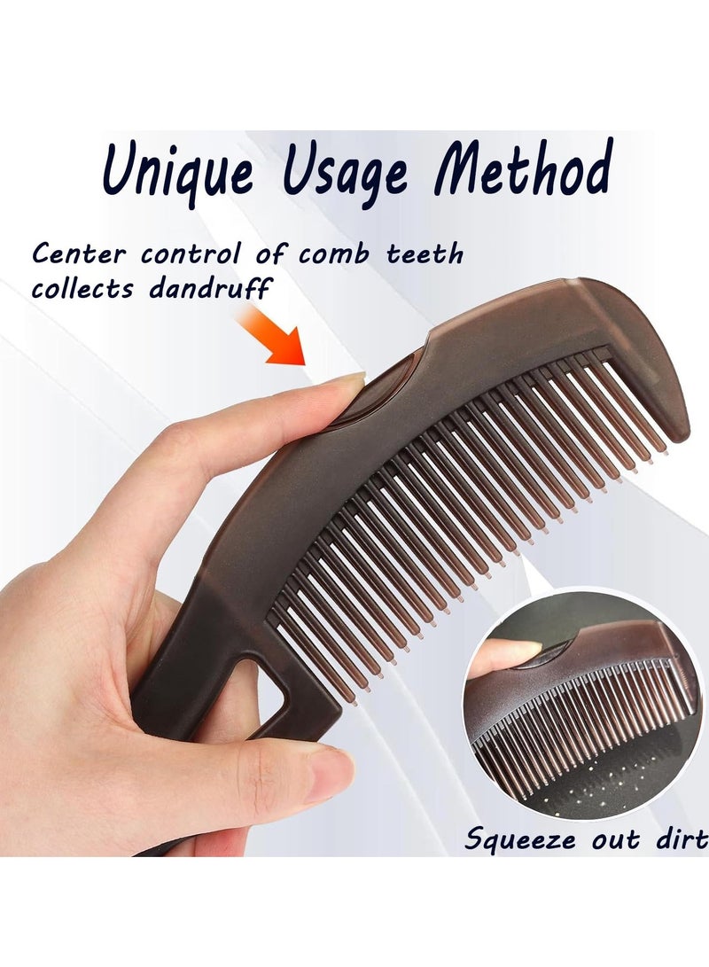 Multi-Purpose Anti-Dandruff Comb – Hollow Button Design for Detox & Scalp Psoriasis Relief, Lice Removal & Energy Massage Comb for Women, Men & Kids - Image 4