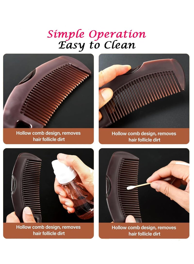 Multi-Purpose Anti-Dandruff Comb – Hollow Button Design for Detox & Scalp Psoriasis Relief, Lice Removal & Energy Massage Comb for Women, Men & Kids - Image 5