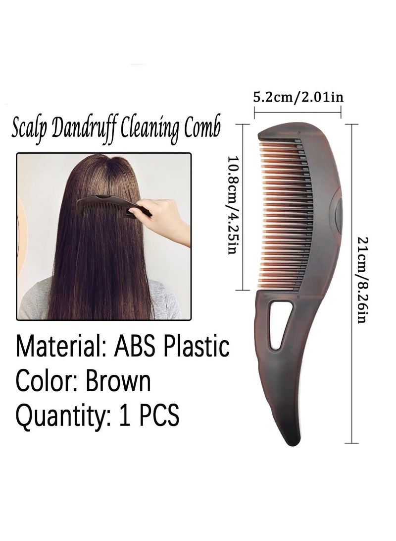 Multi-Purpose Anti-Dandruff Comb – Hollow Button Design for Detox & Scalp Psoriasis Relief, Lice Removal & Energy Massage Comb for Women, Men & Kids - Image 2