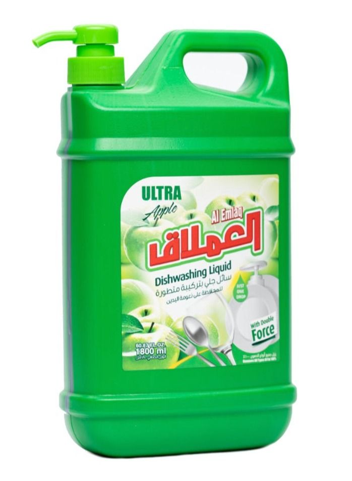 Al Emlaq Ultra Dish Wash Apple 1800Ml