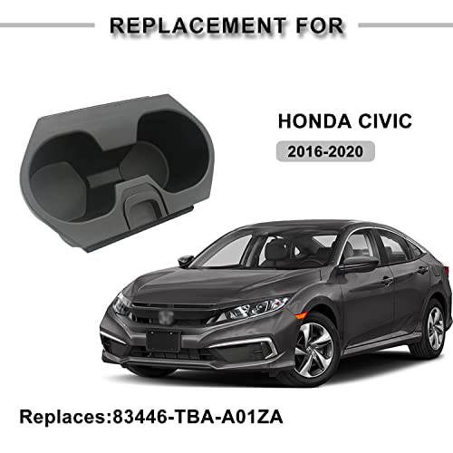 APPERFiT INSERT حامل أكواب APPERFiT Civic مع قاعدة لكونسول الوسط متوافق مع هوندا سيفيك الجيل العاشر LX EX SI ملحقات كوبيه سيدان هاتشباك سبورت 2016-2020 83446-TBA-A01ZA - Image 3