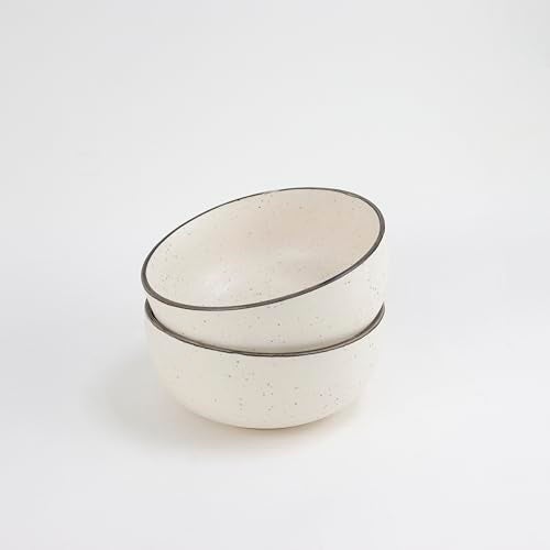 Green Route Matte White Ceramic Dinner Set with Black Border | 14-Piece Stoneware Set for 4 | Microwave & Dishwasher Safe | Bone-Ash Free - Image 3