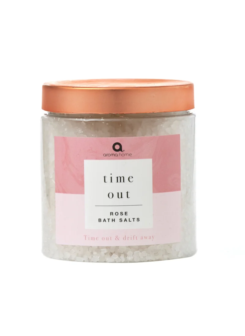 Aroma Home Time Out Rose Bath Salts - Infused With Rose Fragrance