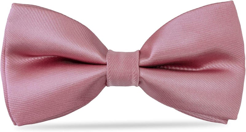 Kajeer Kids Bow Tie, Boy Bow Ties Pre-tied Silk 100% Classic Solid Adjustable Girls Neck Bowtie for Wedding Party - Image 1