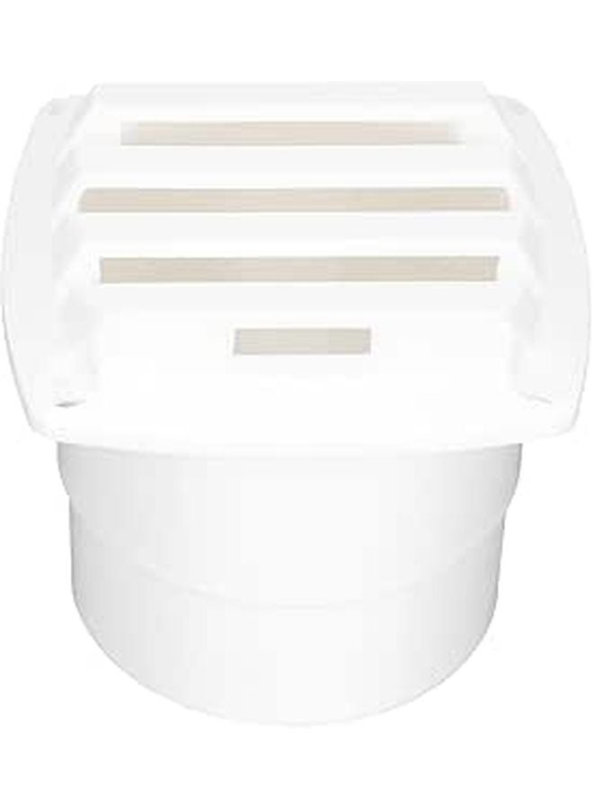 White Nylon Square Ventilation Grill 84x84x75mm for Marine RV Fresh Air Intake Exhaust Vent Cover - Image 1