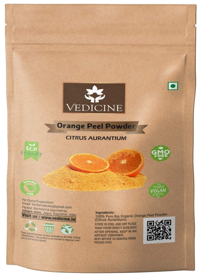 VEDICINE Natural Organic Orange Peel Powder 100g For Face Pack - Image 1