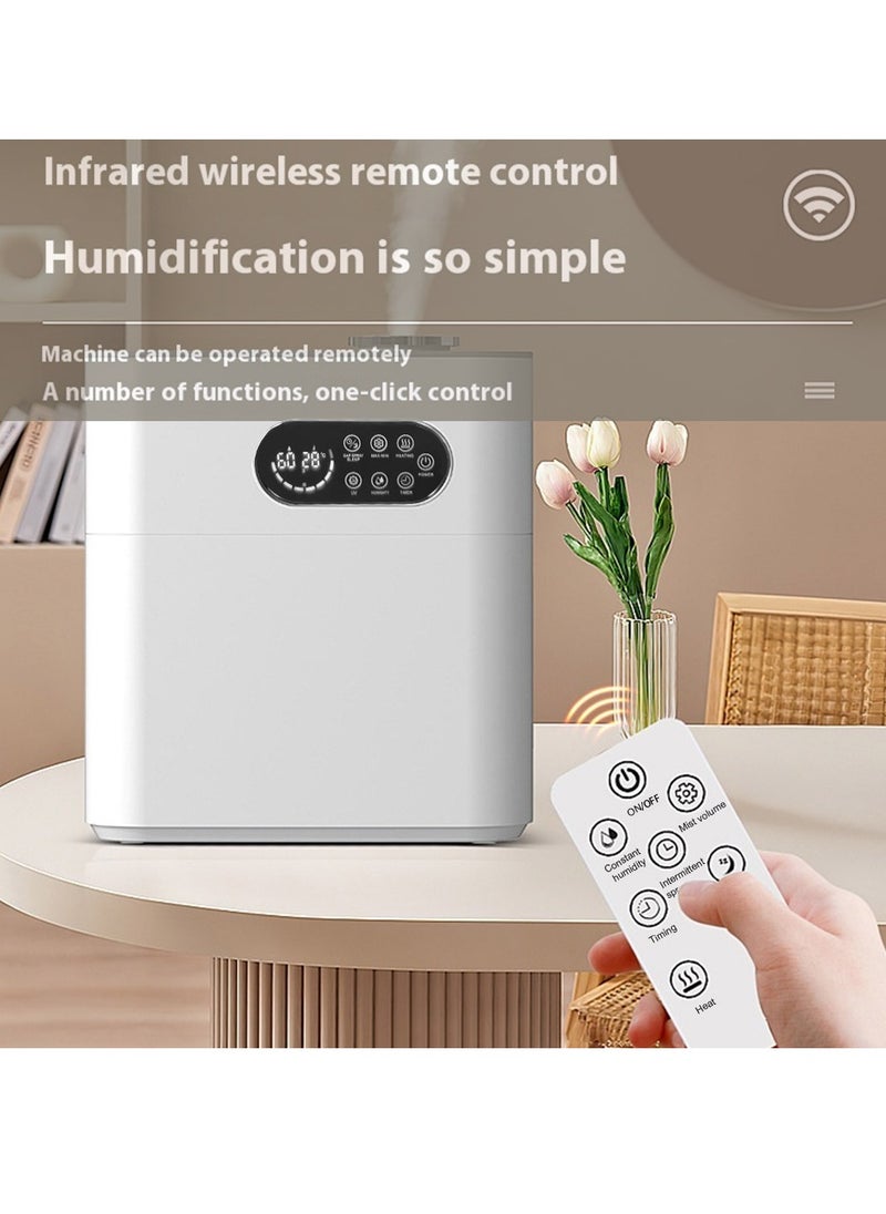 ET-LIFE 6.5L 3-Speeds Humidifier Ultrasonic Cool Mist with Essential Oil Diffuser, Quiet Operation, Easy Top Fill Design with UV disinfection for Large Rooms up to 40m², 100W HM-0910 White  - Image 4