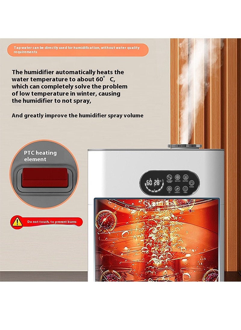 ET-LIFE 6.5L 3-Speeds Humidifier Ultrasonic Cool Mist with Essential Oil Diffuser, Quiet Operation, Easy Top Fill Design with UV disinfection for Large Rooms up to 40m², 100W HM-0910 White  - Image 5