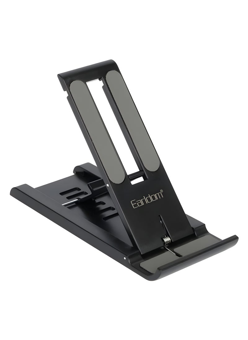 Earldom EH161 Desktop Phone Holder, Foldable - Sturdy Design - Multi-angle – Black
