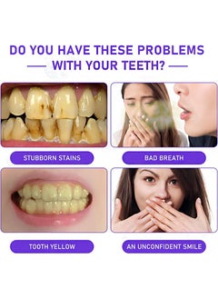 UBESTSMILE Purple Teeth Whitening Pen，Teeth Whitening Gel，V34 Teeth Whitening Pen Kit for Sensitive Teeth，Easy to Use，Brighten Smile，Mess Free Teeth Whitener（3 Pens）  - Image 4