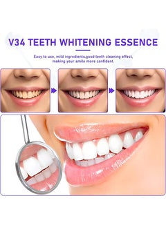 UBESTSMILE Purple Teeth Whitening Pen，Teeth Whitening Gel，V34 Teeth Whitening Pen Kit for Sensitive Teeth，Easy to Use，Brighten Smile，Mess Free Teeth Whitener（3 Pens）  - Image 5