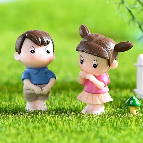 ascension Miniature Set Valentine Gift for Girlfriend Boyfriend Husband Wife Girls Boys Decorative Cute Romantic Couple Miniature Showpiece for Living Room Bedroom Valentine Decor - Image 1
