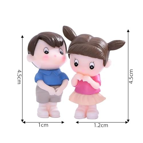 ascension Miniature Set Valentine Gift for Girlfriend Boyfriend Husband Wife Girls Boys Decorative Cute Romantic Couple Miniature Showpiece for Living Room Bedroom Valentine Decor - Image 3