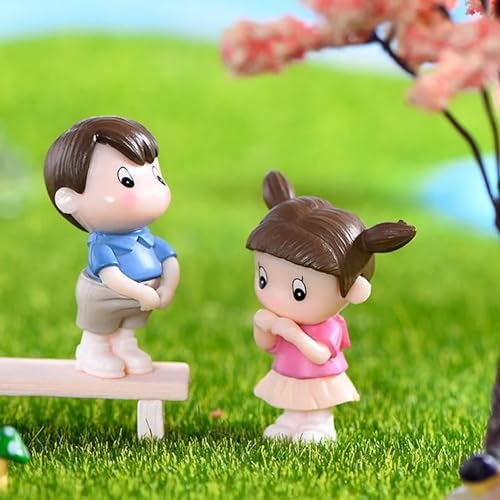 ascension Miniature Set Valentine Gift for Girlfriend Boyfriend Husband Wife Girls Boys Decorative Cute Romantic Couple Miniature Showpiece for Living Room Bedroom Valentine Decor - Image 2