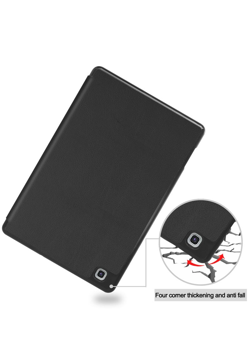 Generic - Samsung Galaxy Tab S6 Lite 10.4 inch-2024 protective shell, shockproof and impact resistant with pen slot, TPU material with magnetic absorption function, automatic wake-up, lightweight and yellowing resistant, Samsung Galaxy Tab S6 Lite 10.4 inch-2024 protective shell (black) - Image 1