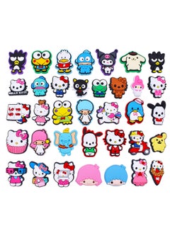 Excefore Crocs Shoe Decoration Charms, 36 Pcs Cartoon lovely Charms Shoes Charm for Crocs Hole Hole Shoe for Kids Boys Girls Man Woman Party Favor  - Image 1