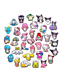 Excefore Crocs Shoe Decoration Charms, 36 Pcs Cartoon lovely Charms Shoes Charm for Crocs Hole Hole Shoe for Kids Boys Girls Man Woman Party Favor  - Image 2