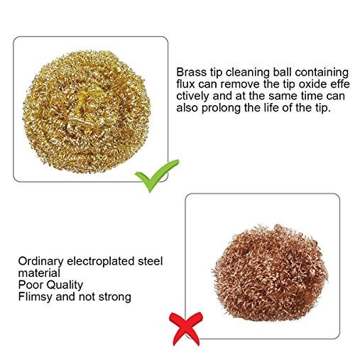 FEITA Solder Tip Cleaning Brass Wire Replacement for Soldering Iron Station Tip Cleaner - 5 Packs - Image 5