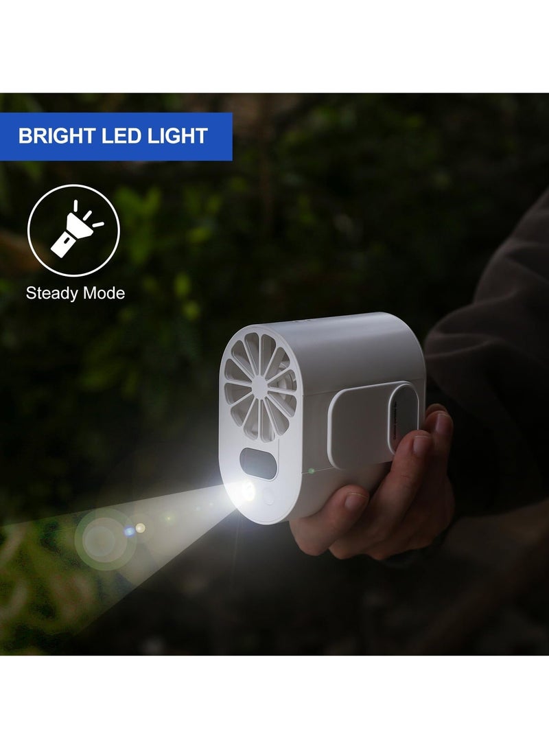 إسكدنيا مروحة خصر صغيرة محمولة مع شاشة عرض، جسم قابلة لإعادة الشحن بقدرة 8000 مللي أمبير في الساعة، مشبك قميص شخصي للتخييم والمشي لمسافات طويلة والعمل الهواء الطلق - Image 4