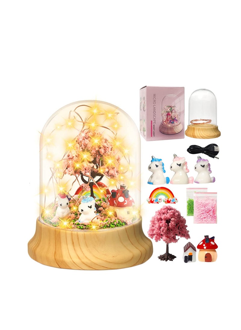 SYOSI - Night Light for Kids Boys Girls Craft Kit  DIY Fairy Unicorn Toys Magic Night Light Bedroom Decor BPA Free and Non-Toxic MaterialDecorate with Parents Birthday Gifts Age 3+ - Image 1
