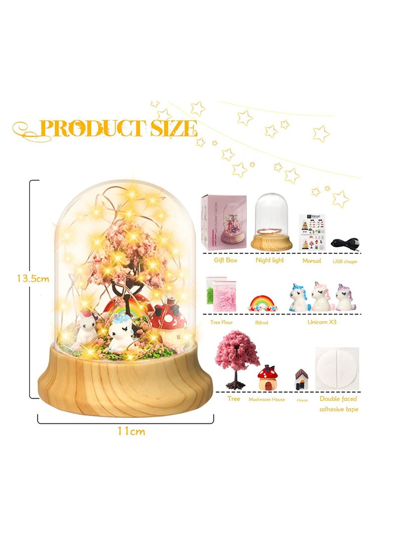 SYOSI - Night Light for Kids Boys Girls Craft Kit  DIY Fairy Unicorn Toys Magic Night Light Bedroom Decor BPA Free and Non-Toxic MaterialDecorate with Parents Birthday Gifts Age 3+ - Image 1