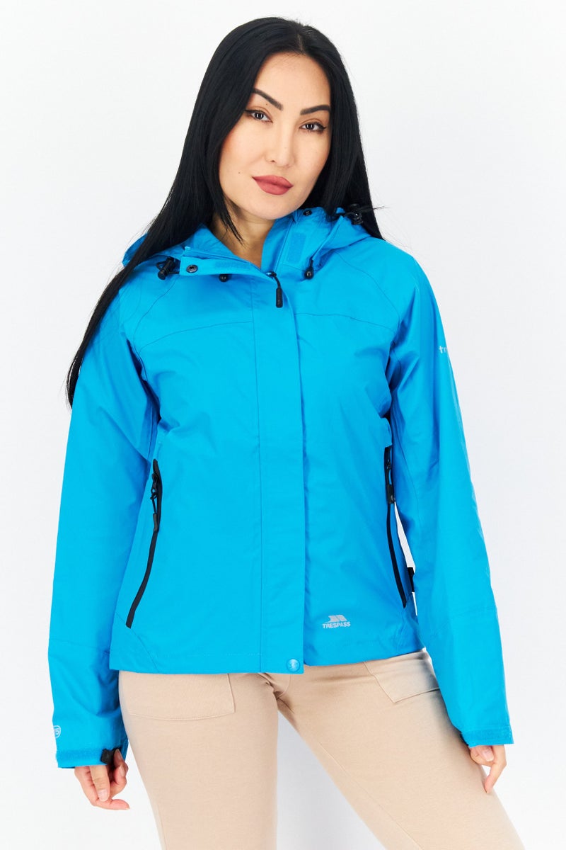 Trespass Women Plain Bomber Jacket, Blue - Image 1