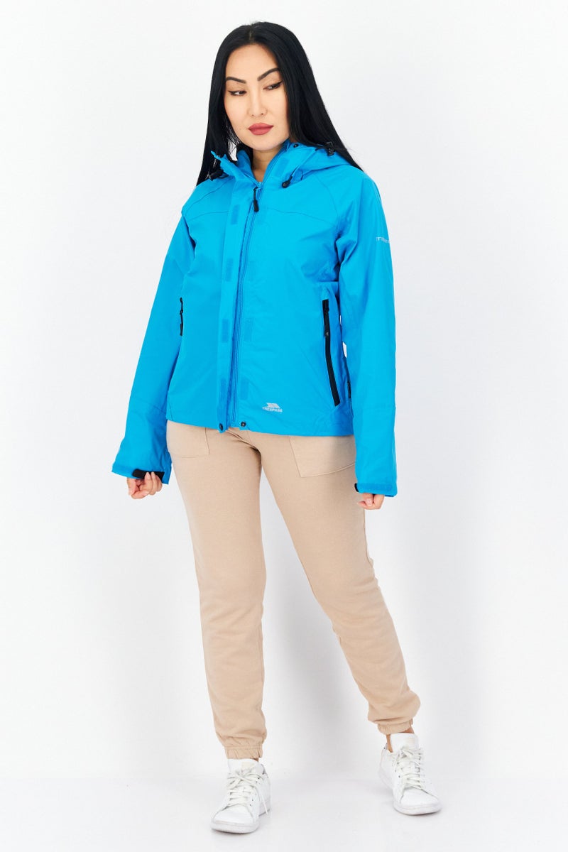 Trespass Women Plain Bomber Jacket, Blue - Image 4