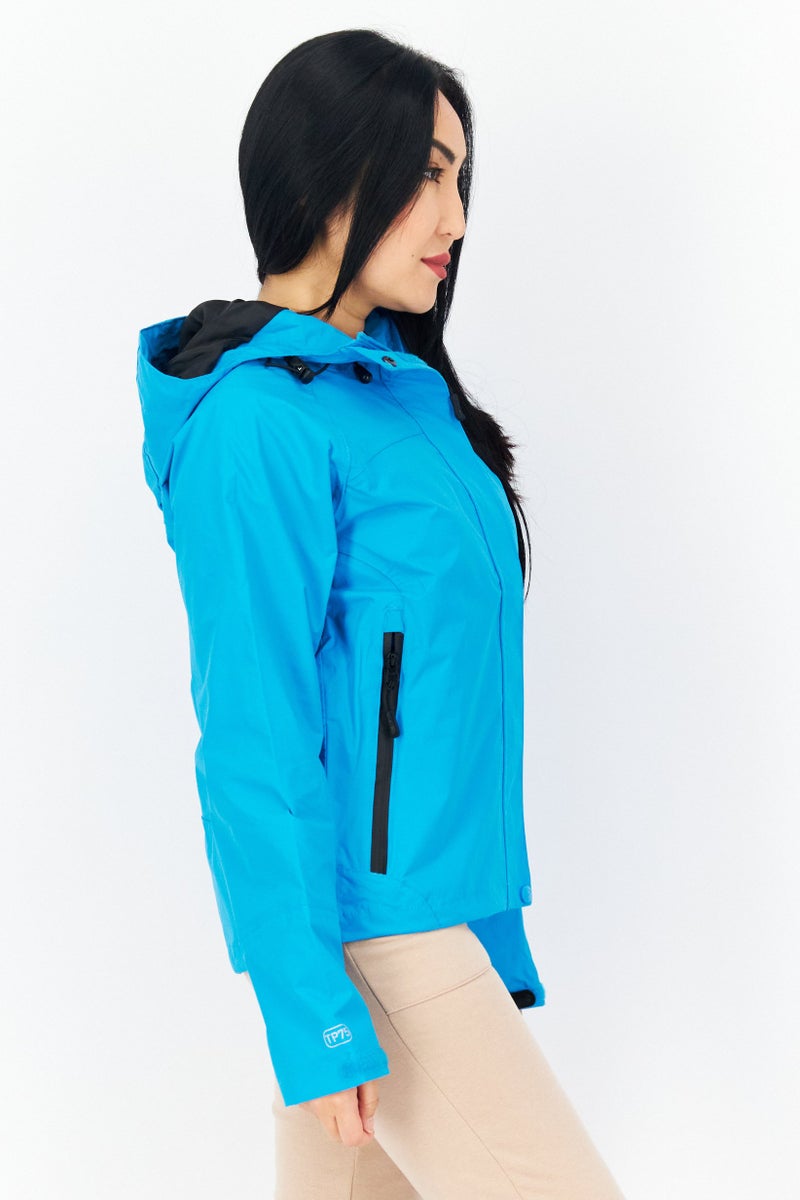 Trespass Women Plain Bomber Jacket, Blue - Image 2