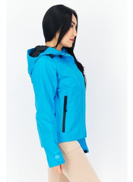 Trespass Women Plain Bomber Jacket, Blue  - Image 2
