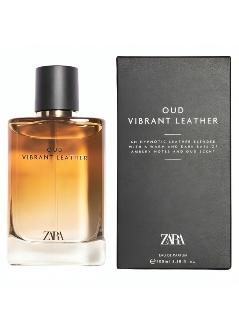 Zara - Zara Oud Vibrant Leather EDP Eau De Parfum Cologne for Men 100 ML 338 FL OZ - Image 1