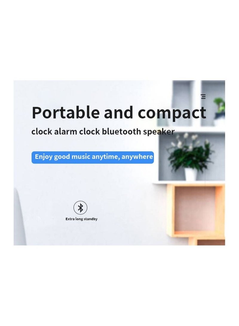 AROAQ G50 Bluetooth Speaker Wireless Multifunctional Support Tf Card Loudspeaker Alarm Clock - Image 2