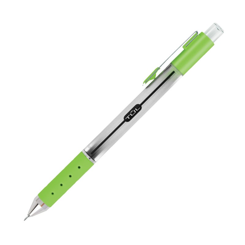 TUL Retractable Gel Pens, Needle Point, 0.5 mm, Gray Barrel, Assorted Bright Ink Colors, Pack Of 8 - Image 3