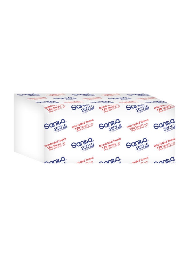 سعر ومواصفات Sanita Interfold Towel Tissue 150 Sheets (Z76F17656C23C2CE68C32Z) على Noon EG