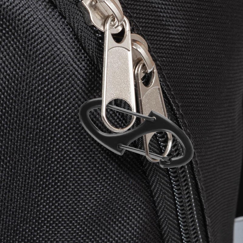 hongliang 20 Pcs Zipper Clips Anti Theft S Carabiner Clips for Backpack Accessories Luggage Purse Double-Sided Spring Lock Keychain Snap Hooks Zipper Locks - Image 5