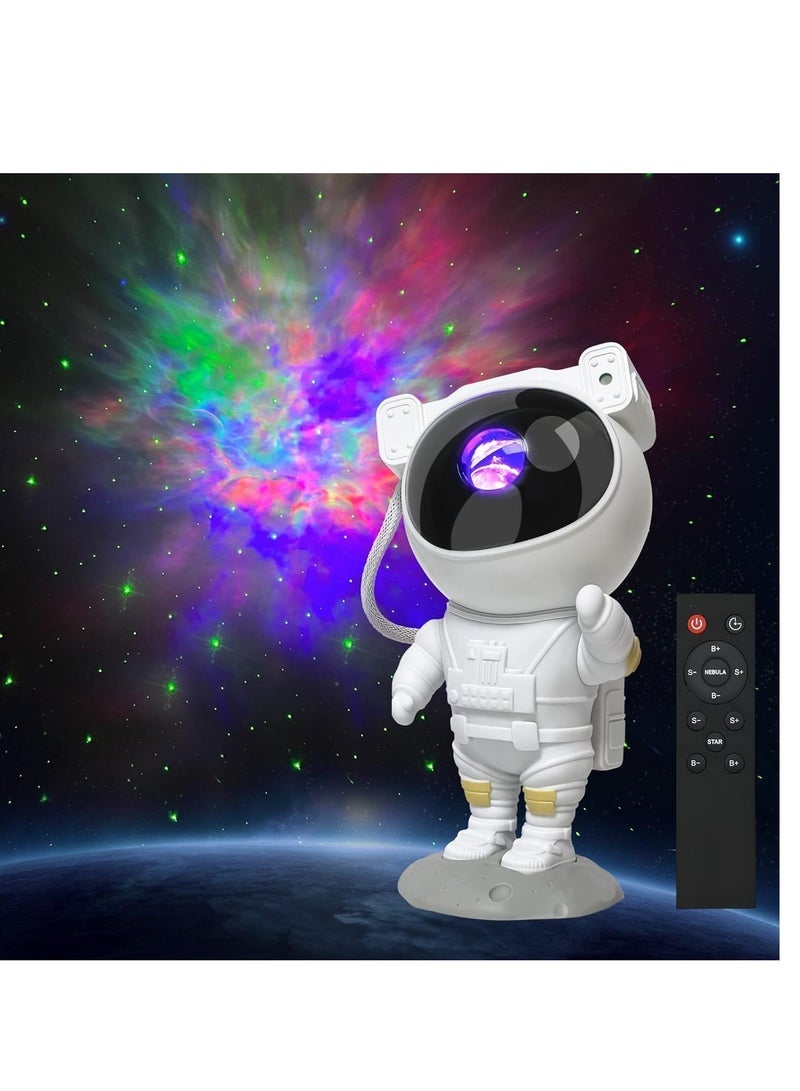Space Buddy Projector, Astronaut Light Projector, Star Galaxy Night Lights, Nebula Galaxy with Timer and Remote, Kids Gaming Room Bedroom Decor, Christmas, Great Gift for Kids. - Image 1