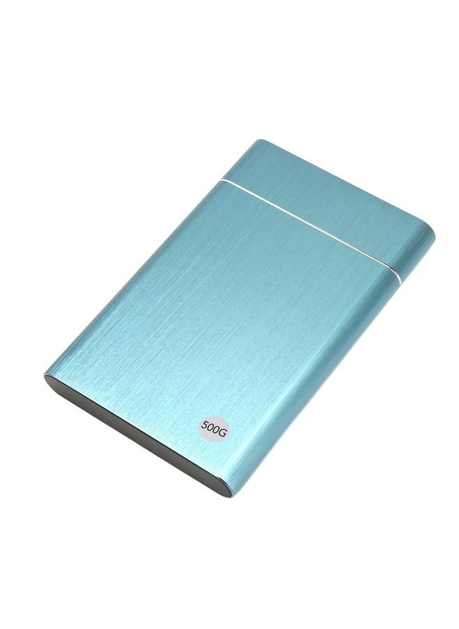 Thoraya 2.5 Inch Portable Metal External Hard Drive USB3.0 High Speed Read and Write Ultra-thin External Hard Drive for PC/Mac/Laptop/PS5/Xbox One Blue 500GB  - Image 2
