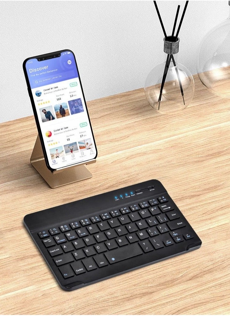 3 System Switching Multilingual Universal Laptop Ipad BT Black Wireless Keyboard