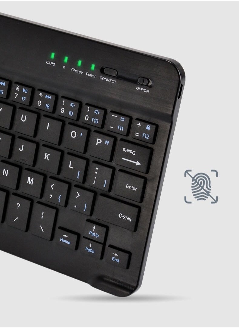 3 System Switching Multilingual Universal Laptop Ipad BT Black Wireless Keyboard