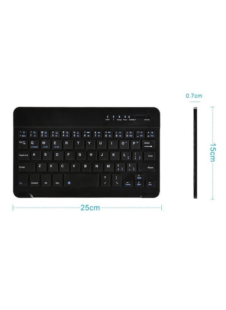 3 System Switching Multilingual Universal Laptop Ipad BT Black Wireless Keyboard