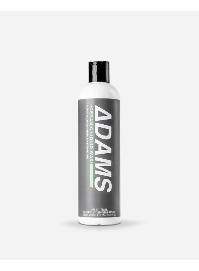Adam's Polishes Ceramic Liquid Wax 12Oz, Sio2 Infused Lotion Style Wax That Provides Protection And Gloss To Your Vehicle.