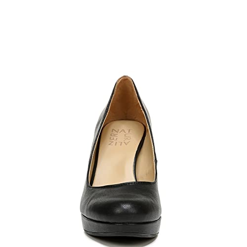 Naturalizer Womens Berlin Chunky High Heel Platform Pump,Black Smooth,9.5 Wide - Image 5