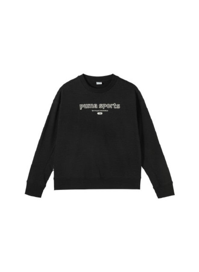 PUMA Fashion Embroidered Logo Women'S Round Neck Long Sleeve Pullover Knitted Sweater Sports Hoodie Team - Image 1