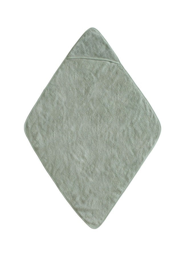 mushie Baby Hooded Towel | Organic Cotton (Moss) - Image 2