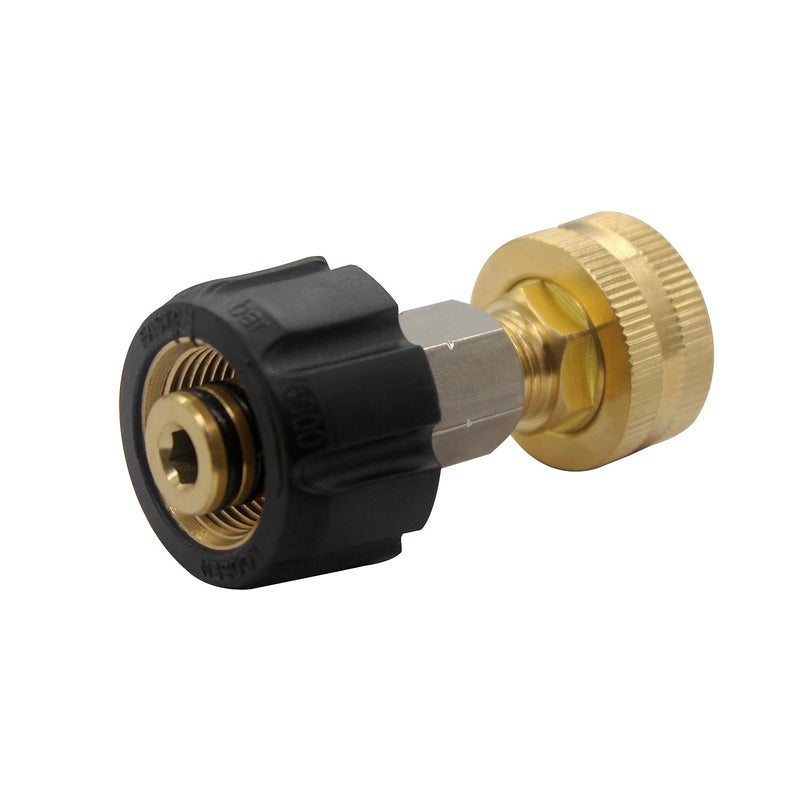 Fitvell M2215mm Female x 34 GHT Female Brass Garden Hose Adapter for Pressure Washer Gun - Image 2
