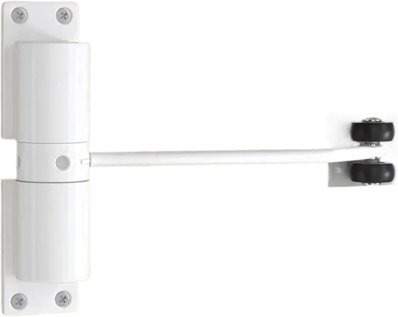 White Automatic Adjustable Spring Door Closer For Interior And Exterior Doors - Image 1