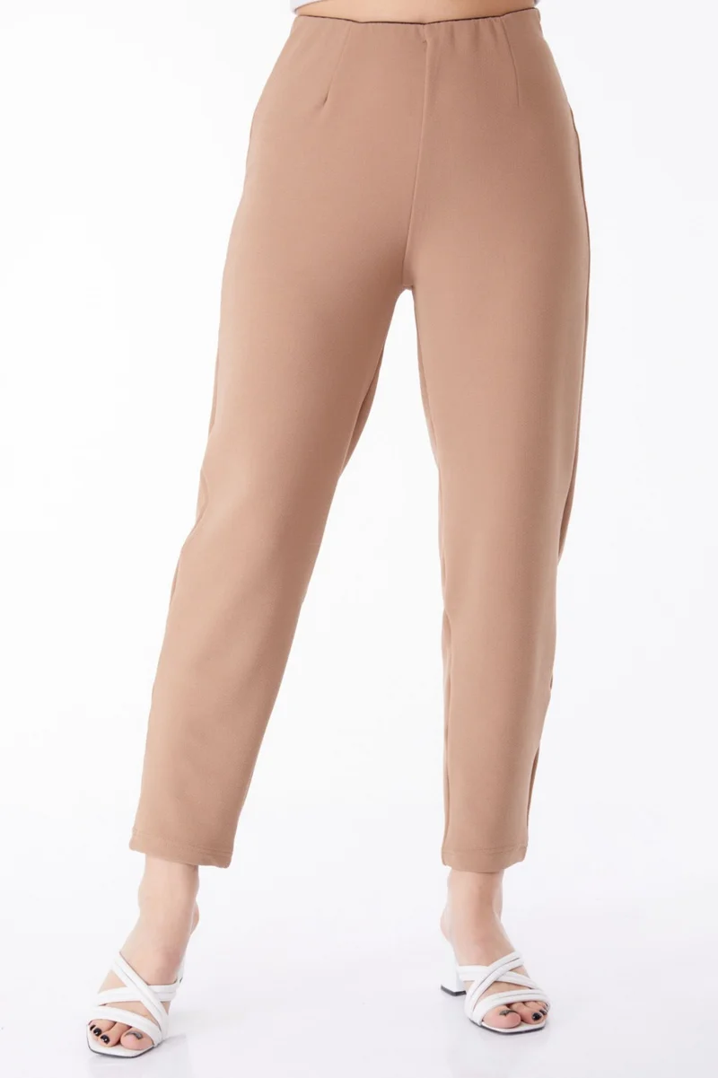 Tofisa Plain Mid Women's Mink Sports Pants - 25312