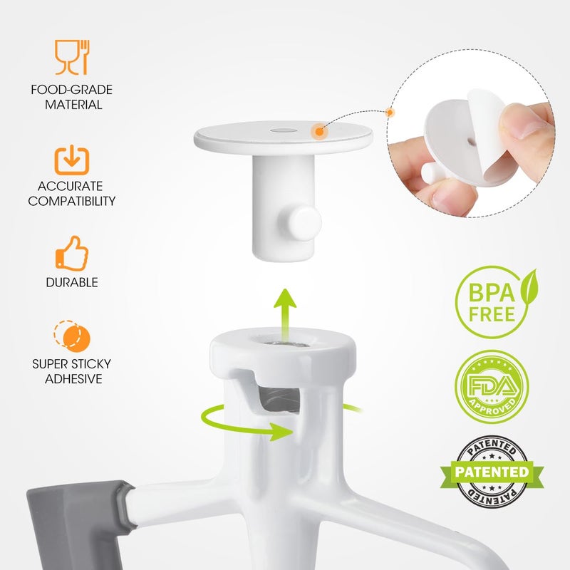 AIEVE 4 Pack Stand Mixer Attachment Holders Compatible with Kitchenaid Mixer Accessories,Flex Edge Beater, Flat Beater, Dough Hooks and Wire Whip Organizer - Image 4